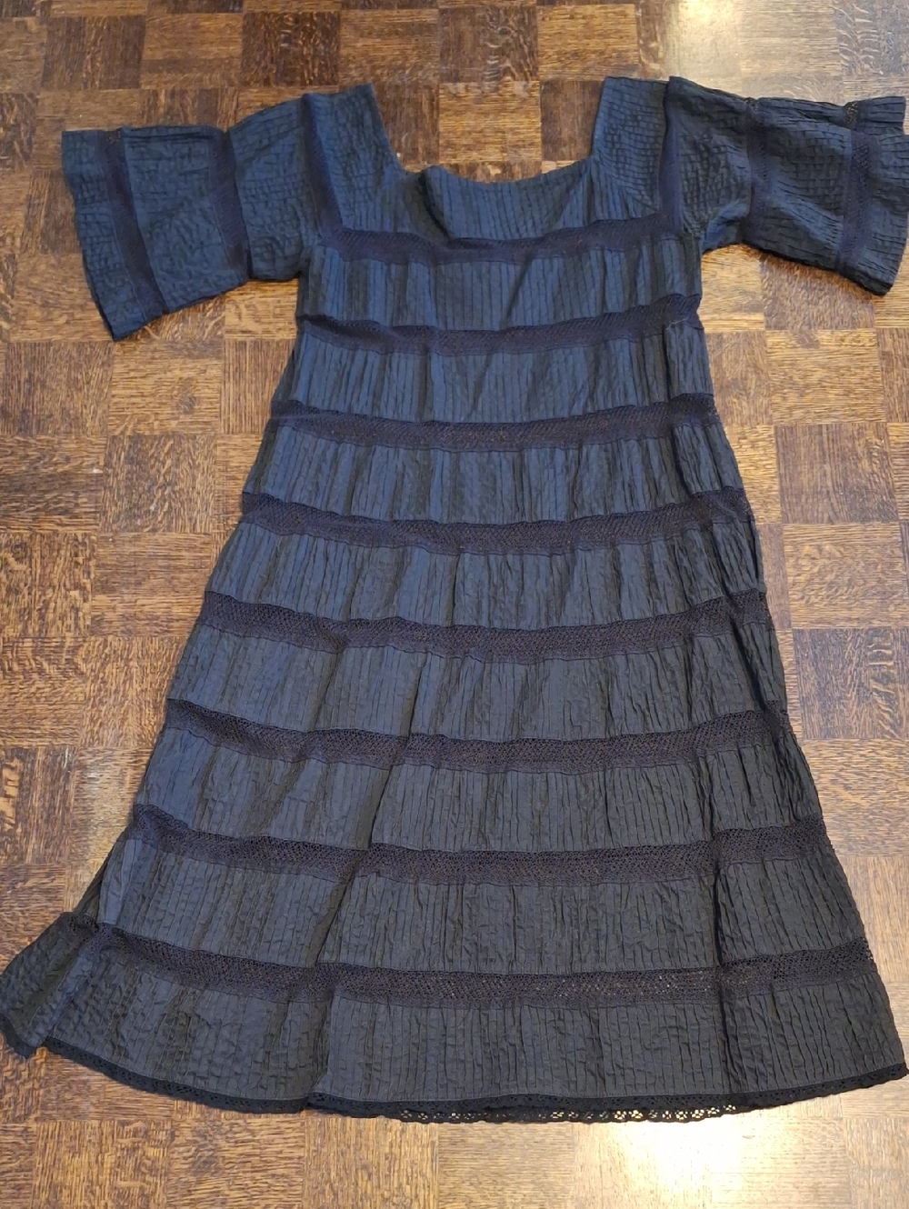 Tachi Castillo Black Cotton Dress